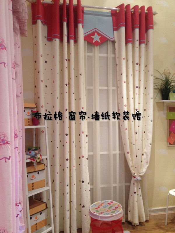 实体店上门安装儿童房公主王子房男孩女孩房卡通星星绣花定制窗帘|ruв категории домашний ткань, занавес, занавес и аксессуары, Настроить занавес - от Buy2taobao.com для оказания профессиональной услуги покупки агента Taobao