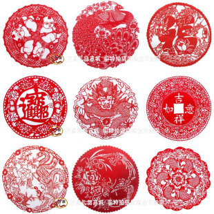  万泉 窗花样式多 手工剪纸画作品 年货送老外出国礼品中国特色