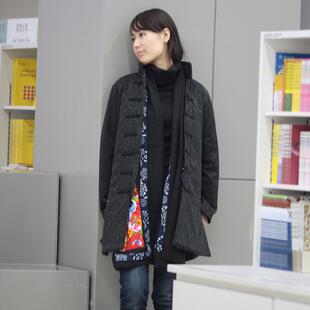 桑子-- 中式改良 民族风 立领盘扣 <em>长外套 秋装</em> 