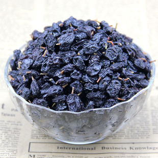  新疆美味野生黑加仑葡萄干 无核 500g办公室零食补肾抗癌2斤包邮