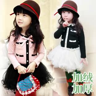  童装冬装女童裙子儿童裙子女童冬裙女童连衣裙公主裙礼服纱裙韩国