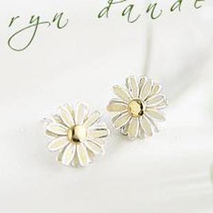 清新雏菊耳钉...