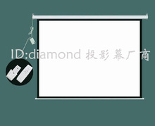 Juture投影幕布/133寸16:9电动幕/进口高清玻纤白幕/投影幕/幕布