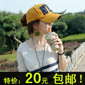 Korea NYC men and women and a baseball cap tide couple spring summer outdoor women Korean shade cap sub-