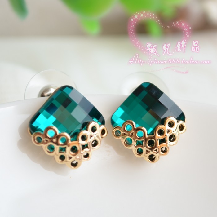 超闪亮韩国版方形棱形...