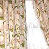 纯棉环保活性印花美式乡村英式田园高档软装布艺窗帘抱枕定制百合