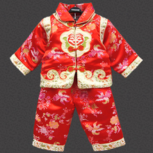 唐人堂 富贵牡丹花 百岁满月周岁女童唐装棉服套装 庆生送礼