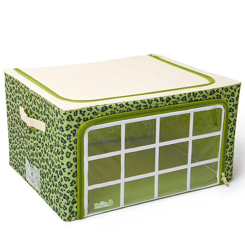 最新豹纹格子收纳箱...