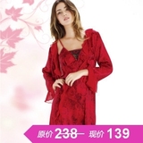 zasn 100%<em>真丝</em>大花朵长裙<em>睡衣</em> 优雅睡裙 高档