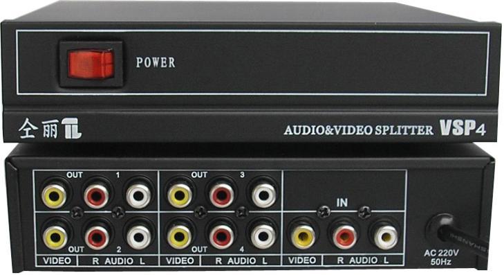 仝丽VSP4 AV分配器 AV1分4 音视频分配器 4口 AV分屏器 一进四出|ruв категории Цифровые аксессуары, бытовой аудио аксессуары, распылитель/делитель частоты/сплиттер - от Buy2taobao.com для оказания профессиональной услуги покупки агента Taobao