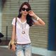 韩霓轩2012夏装 新款女装短袖t恤 女百搭t恤 韩版短袖t恤H96028
