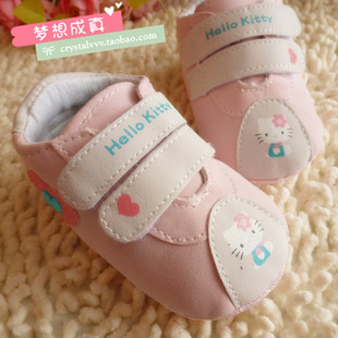  外贸原单学步鞋 HelloKitty印花休闲鞋运动鞋波鞋 软底室内婴儿鞋