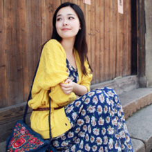 「绽放一元拍」花誓。黄色麻花百搭针织开衫外套女