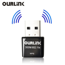 OURLINK 330ECS 300M 迷你USB无线网卡 内置双天线 大功率 接收器