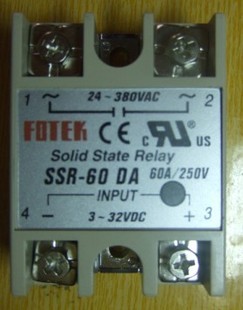 阳明固态继电器SSR-60DA直流控制交流60A