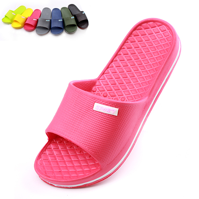 男女士家居拖鞋 夏季情侣浴室防滑凉拖鞋 室内洗澡居家软底一字拖