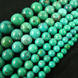  diy手工饰品配件材料 天然绿松石4-9MM散珠可做手链佛珠项链配珠