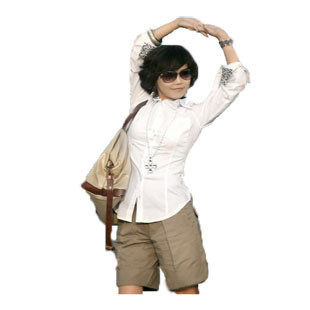 韩版两穿五分<span class=H>裤</span>子   热卖<span class=H>女</span><span class=H>装</span>时尚卷边五分<span class=H>裤</span>  休闲短<span class=H>裤</span>热<span class=H>裤</span>