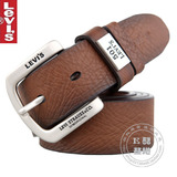 LEVIS501 李维斯 男女通用 牛皮 真皮 针扣休闲皮带腰带 礼盒装
