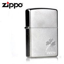 原装正品ZIPPO打火机 锻砂 磨砂爱情幸运四叶草zp zip