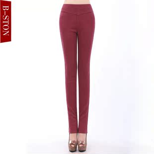  六色入 秋冬韩版裤子 糖果色显瘦加绒加厚小脚裤 弹力打底裤 包邮