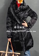 DKNY尊贵狐狸毛领保暖轻便系腰带超强气质型羽绒服黑拍