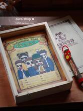 创意文具 绝密同学录 毕业纪念册 木质盒装 活页