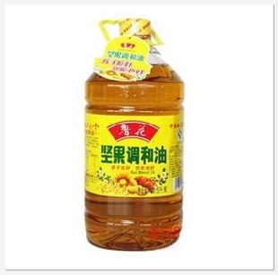  鲁花坚果食用油植物调和油 食用油 中国驰名商标鲁花香飘万家5L装