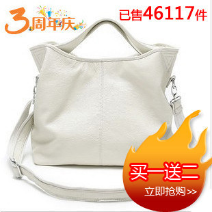 淘品牌〓麦包包※DUDU〓包邮10新品时尚牛皮手提斜挎女包两用包