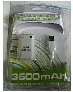 XBOX360电池 Xbox360手柄电池充电包XBOX3603600MAH电池+USB线