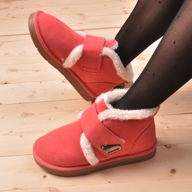 冬季新款保暖短靴子...