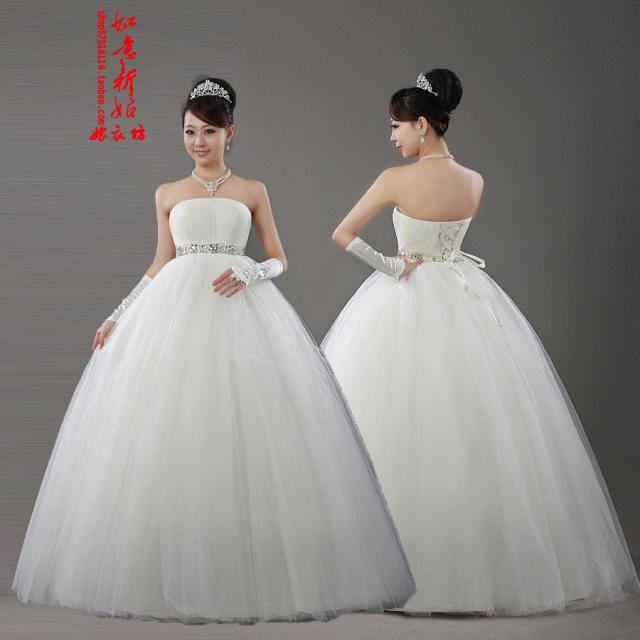 不一样的淘高腰孕妇公主抹胸新娘婚纱礼服齐地豪华镶钻婚纱超实惠 不一样的淘高腰孕妇公主抹胸新娘婚纱礼服齐地豪华镶钻婚纱超实惠