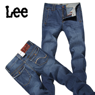  爆款！LEE牛仔裤正品男纯棉新款四季款时尚休闲男裤中腰直筒洗水