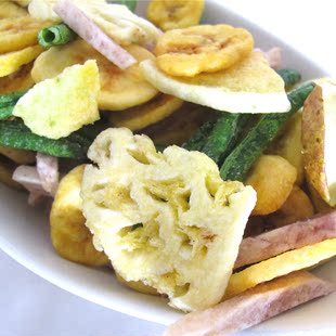  亚细亚田园 综合果蔬脆片 新鲜蔬果 低卡高纤素食果蔬干零食95g