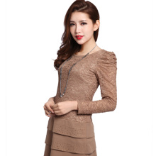 卡梵蒂妮 2011新款女装 打底裙 蕾丝连衣裙 秋冬大码  F11C061