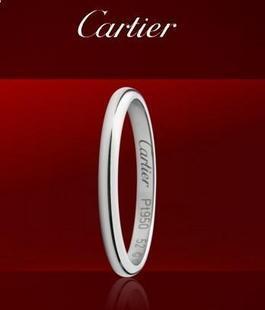  香港代购 Cartier 卡地亚 950铂金戒指 B4078000 附原件小票