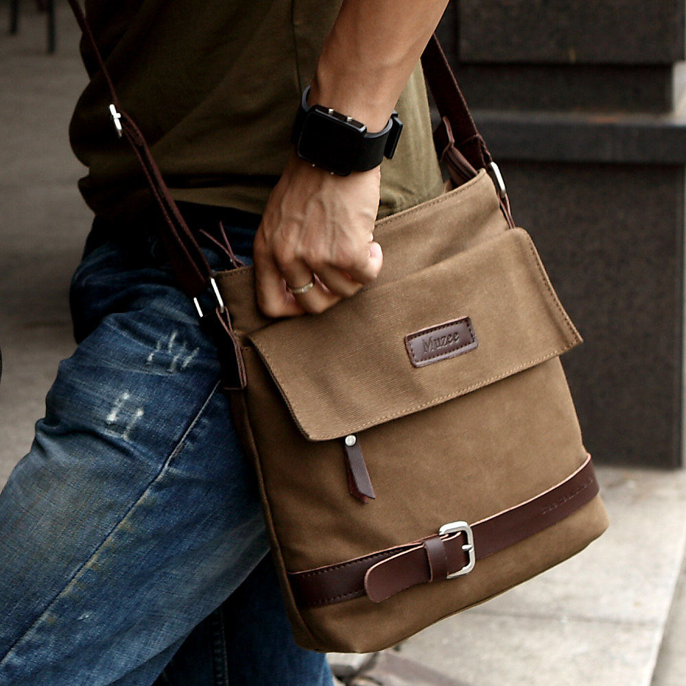 Shepherd Plaza new simplicity of men men's leisure baodan shoulder bag bags canvas bag men Messenger bag