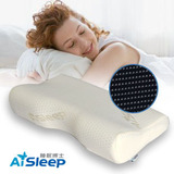 品牌特卖 AiSleep睡眠博士磁力纤维豪华温感蝶形颈椎保健记忆枕头