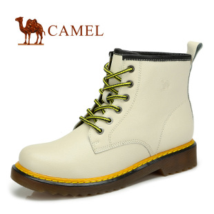  Camel 骆驼 真皮 81348601 时尚休闲女款马丁靴 秋款短靴