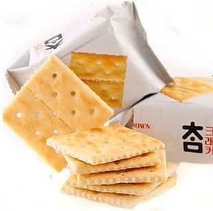  韩国进口可拉奥crown太口咸饼干 咸味苏打 休闲零食 56g49元包邮