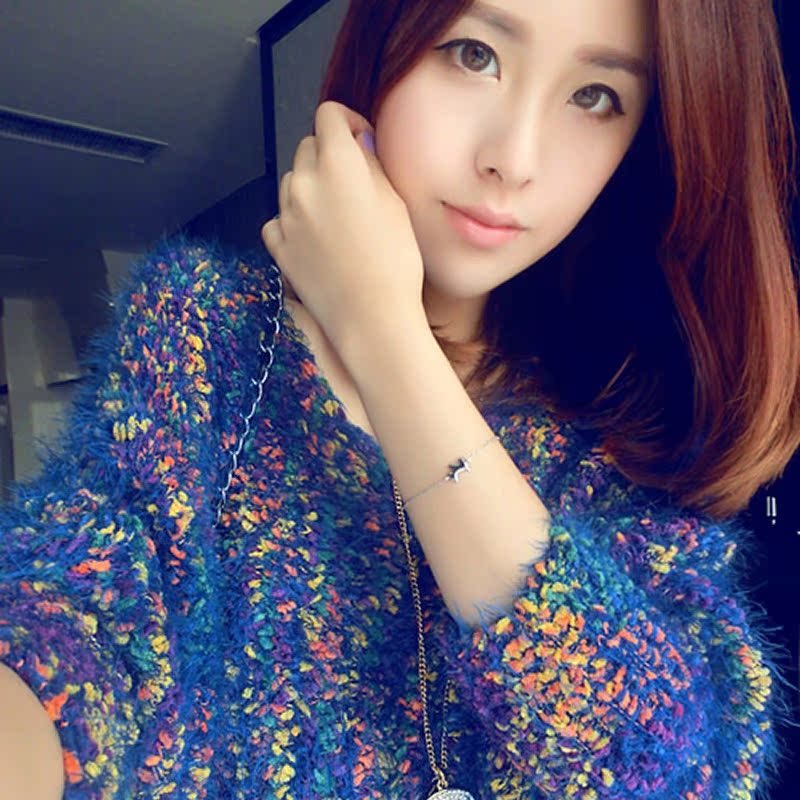 韩版亮丝毛绒绒...