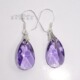 SWAROVSKI施华洛世奇紫色天使泪耳环