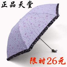 正品天堂伞 超强防紫外线遮阳伞 太阳伞 折叠伞 晴雨伞 铅笔伞