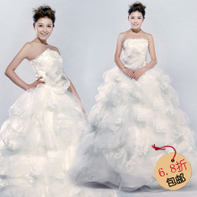 包邮6.8折限时特价2012vera wang王薇薇蝶恋花蕾丝新娘婚纱~实拍