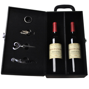  正品已卖万套 法国进口红酒 克罗斯男爵干红葡萄酒 2支礼盒装