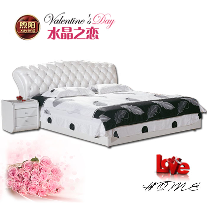 Direct selling Shenyang Leather bed Imported The first layer of the dermis Leather bed Soft bed 1.8 Double Leather Bed marry Soft pack bedin the Residential furniture , Beds , Leather Bed category - from Buy2taobao.com to provide professional Taobao agent buy service