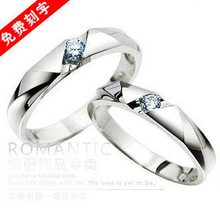 ԭ������ 925�����ư׽����¶Խ� ������ɫ���˽�ָ ��ѿ���