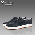 Mr.ing 超经典迪尔曼 软牛皮防滑牛筋底舒适休闲皮鞋[PM001]黑