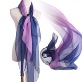包邮 88 2 2012 new spring and autumn and winter scarves gradient of the Korean version of the Long Chiffon scarf Pendant
