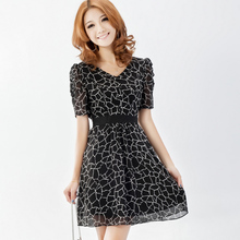奈奈爱霓专柜正品2012春装新品OL淑女气质显瘦雪纺连衣裙